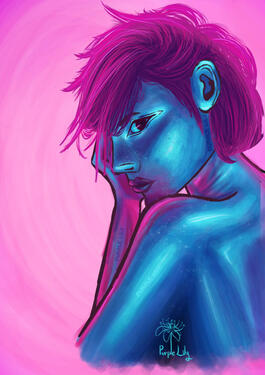 Blue &amp; pink